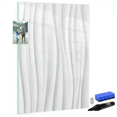 Magnetisk whiteboard med motiv af abstrakte linjer