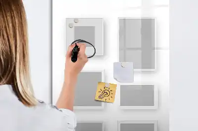 Magnetisk whiteboard fotoramme