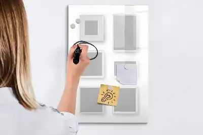 Magnetisk whiteboard fotoramme