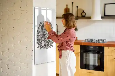 Magnetisk opslagstavle Tørreslette med motivet Vor Frue af Guadalupe