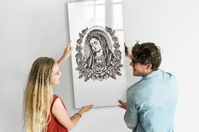 Magnetisk opslagstavle Tørreslette med motivet Vor Frue af Guadalupe