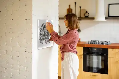Magnetisk opslagstavle Tørreslette med motivet Vor Frue af Guadalupe