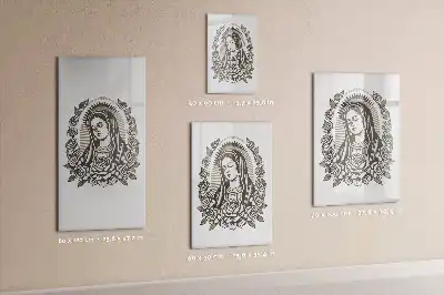 Magnetisk opslagstavle Tørreslette med motivet Vor Frue af Guadalupe