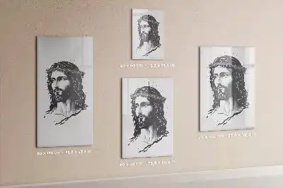 Magnetisk whiteboard med motiv af Jesus Kristus