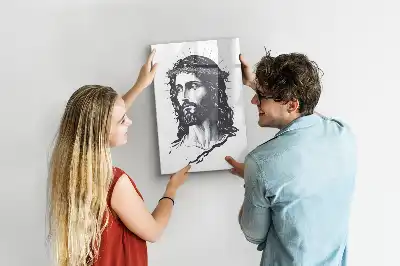 Magnetisk whiteboard med motiv af Jesus Kristus