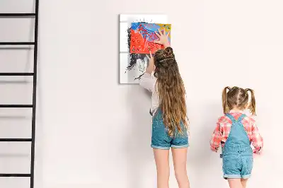 Magnetisk whiteboard med motiv af Jesus Kristus