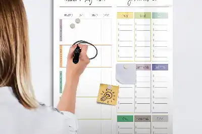 Magnetisk ugemenu-tavle til tørrafsletning