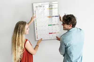 Magnetisk ugemenu-tavle til tørrafsletning