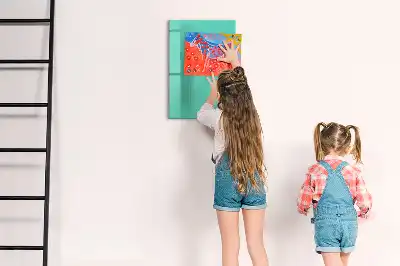 Magnetisk tørresletteboard i turkis