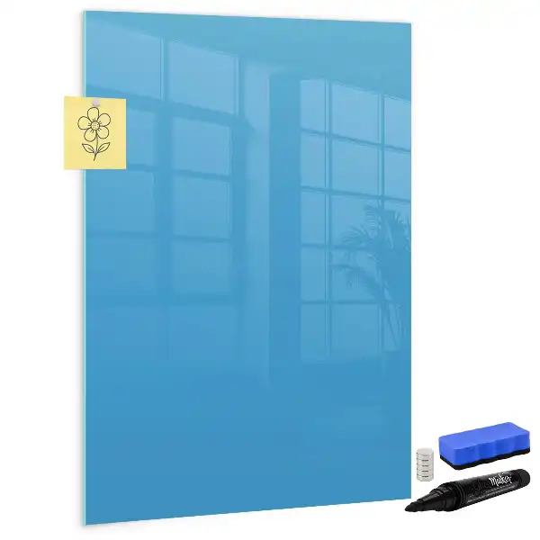 Tørreslette magnetisk board Lyseblå