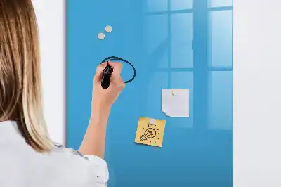 Tørreslette magnetisk board Lyseblå