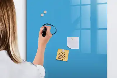 Tørreslette magnetisk board Lyseblå