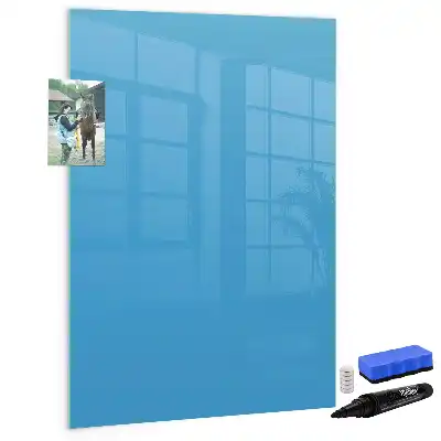 Tørreslette magnetisk board Lyseblå