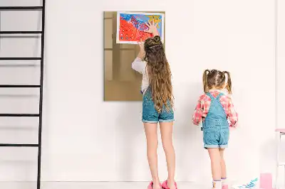 Magnetisk tørresletteboard i farven mørkebeige