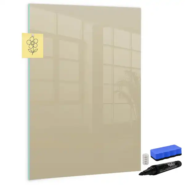Magnetisk whiteboard i beige