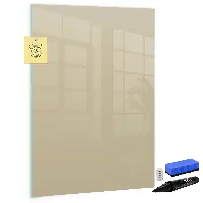 Magnetisk whiteboard i beige