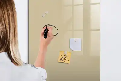 Magnetisk whiteboard i beige