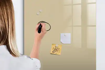 Magnetisk whiteboard i beige