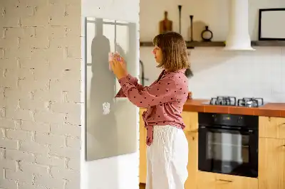 Magnetisk whiteboard i beige