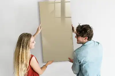 Magnetisk whiteboard i beige