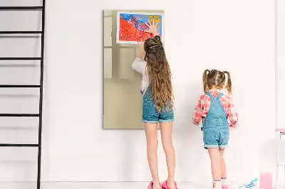 Magnetisk whiteboard i beige