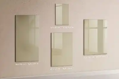 Magnetisk whiteboard i beige