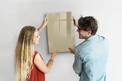 Magnetisk whiteboard i beige