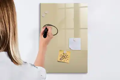 Magnetisk whiteboard i beige