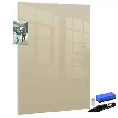 Magnetisk whiteboard i beige
