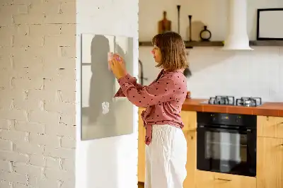 Magnetisk whiteboard i beige