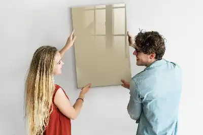 Magnetisk whiteboard i beige