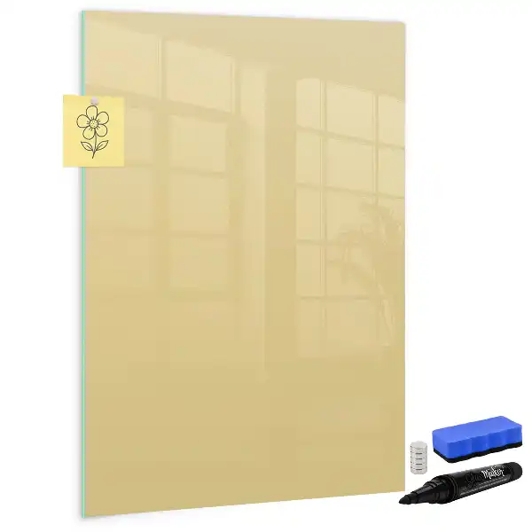 Magnetisk tørresletteboard i farven creme