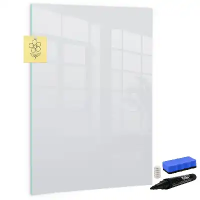 Magnetisk whiteboard i råhvid