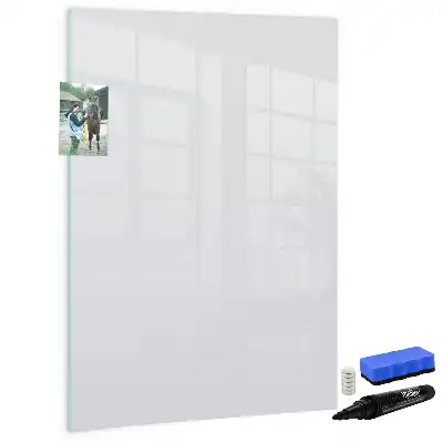 Magnetisk whiteboard i råhvid