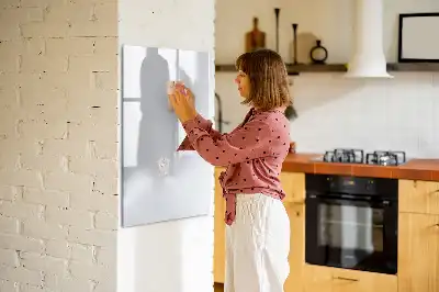 Magnetisk whiteboard i råhvid