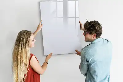 Magnetisk whiteboard i råhvid