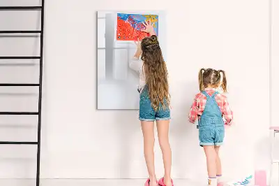 Magnetisk whiteboard i råhvid