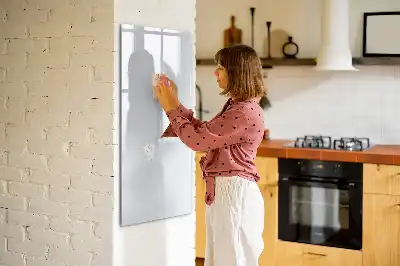Magnetisk whiteboard i råhvid