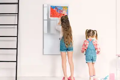 Magnetisk whiteboard i råhvid