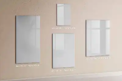 Magnetisk whiteboard i råhvid