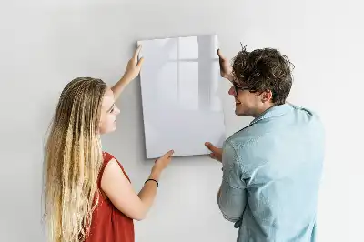 Magnetisk whiteboard i råhvid