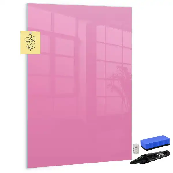 Tørreslette magnetisk board Lyserød