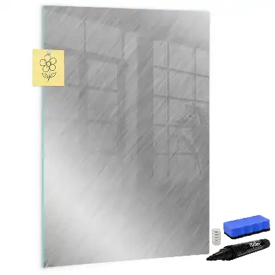 Magnetisk whiteboard med metallisk glans