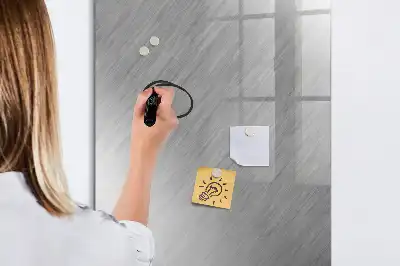 Magnetisk whiteboard med metallisk glans