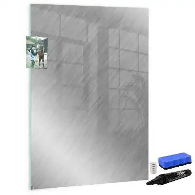 Magnetisk whiteboard med metallisk glans