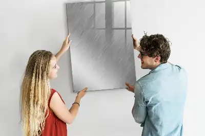 Magnetisk whiteboard med metallisk glans