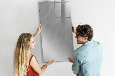 Magnetisk whiteboard med metallisk glans