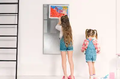 Magnetisk whiteboard med metallisk glans
