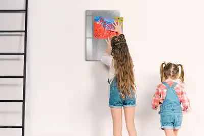 Magnetisk whiteboard med metallisk glans