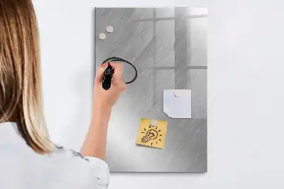 Magnetisk whiteboard med metallisk glans
